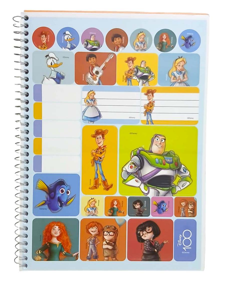 CADERNO 1X1 C.D. DISNEY 